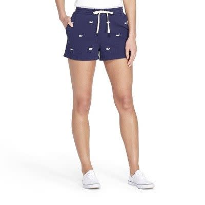 Women's Embroidered Whale Shorts