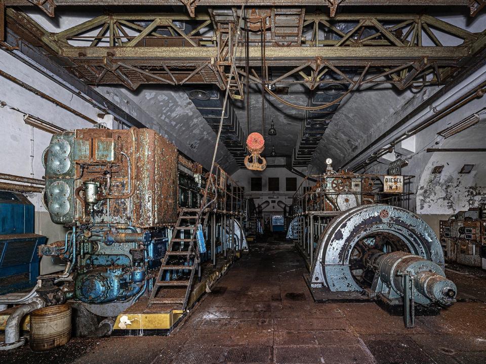 An abandoned underground Cold War bunker in Liguria, Italy.