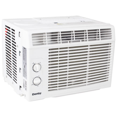 Danby's Window Air Conditioner offers 5,000 BTU along with two cooling speeds and two fan speeds. (Photo via Best Buy)