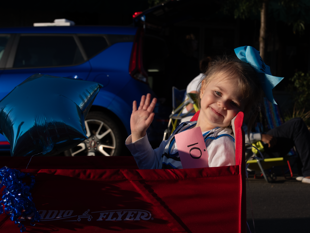 Balloon A-Fair's children's parade steps off Friday night in downtown Ravenna, with youngsters enjoying the chance in the spotlight.