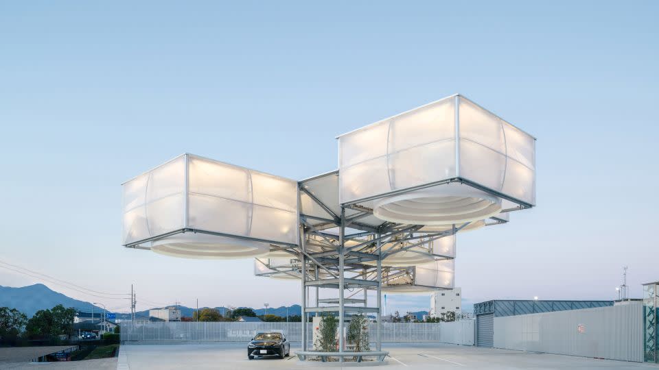 Osamu Morishita Architect and Associates was nominated for this hydrogen station in Tokushima prefecture, Japan. - 2023 World Architecture Festival