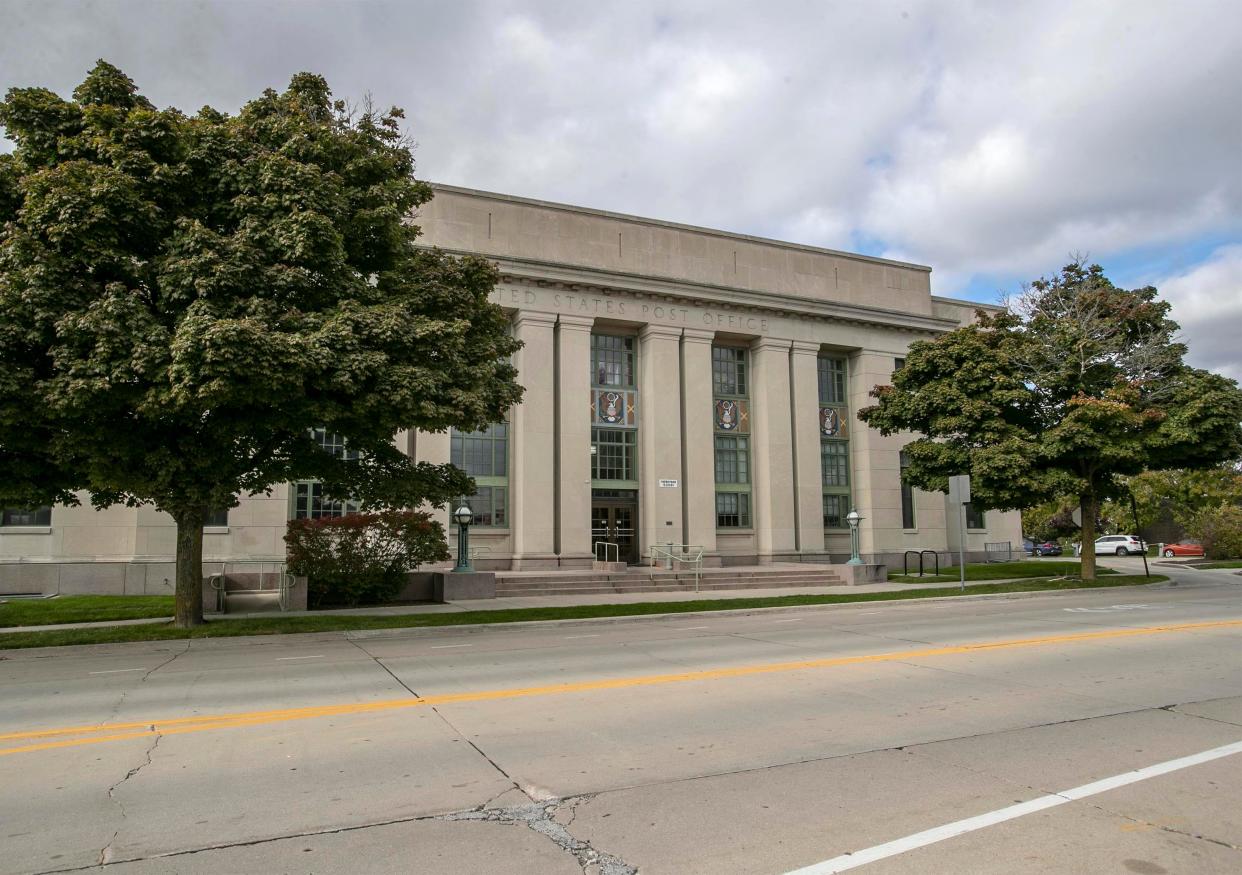 A view of the current U.S. Post office on 9th Street, Wednesday, October 27, 2021, in Sheboygan, Wis.