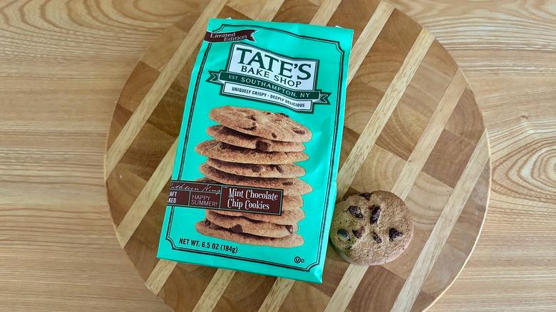 Tate's mint chocolate chip cookies