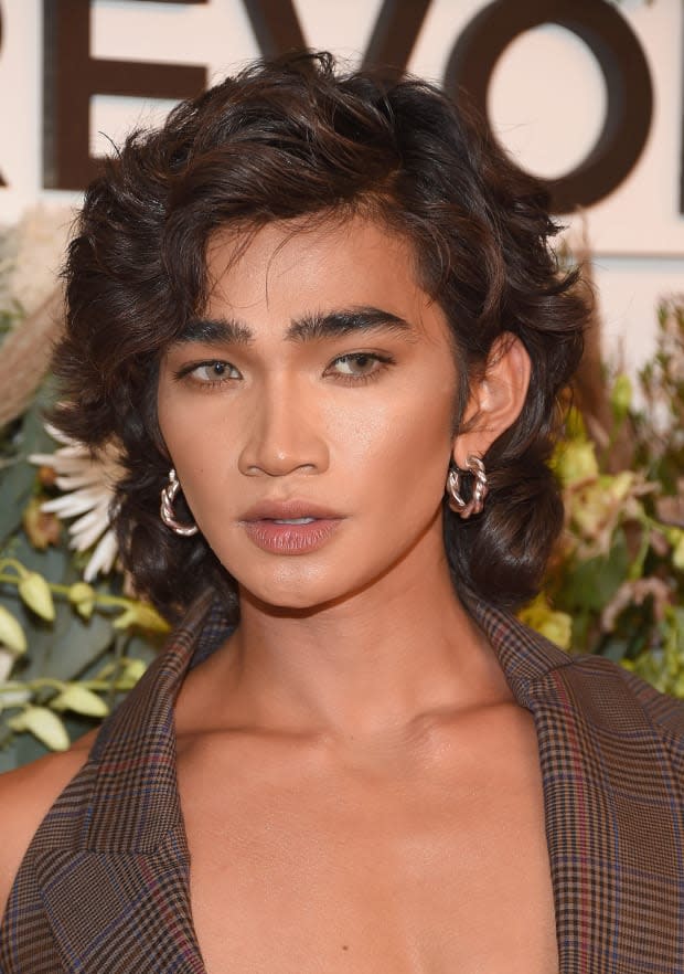 Bretman Rock wearing the "wolf" cut.<p>Photo: Gary Gershoff/Getty Images</p>