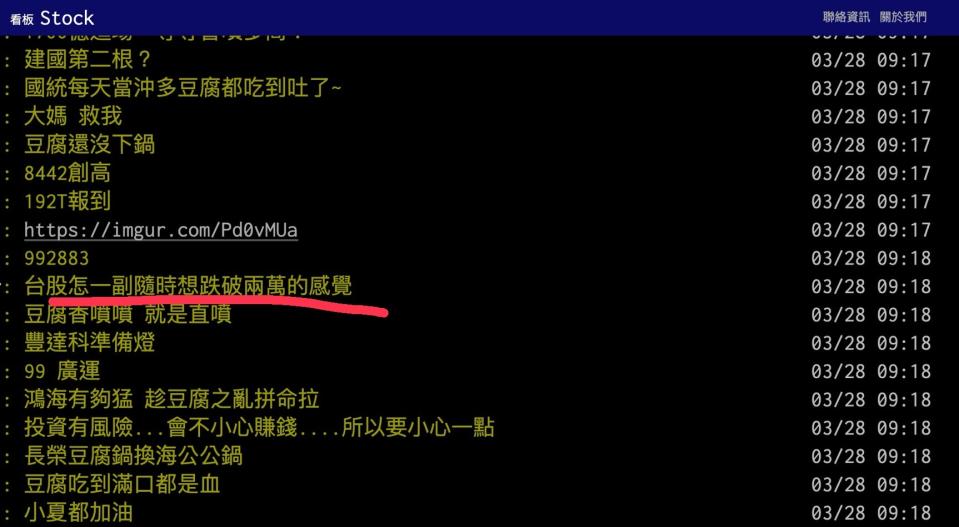 網友討論台股。圖/取材自Ptt