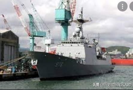 在海外執行任務的海軍清海部隊第34梯隊文武大王號驅逐艦（4400噸級）。   圖 : 翻攝KKnew