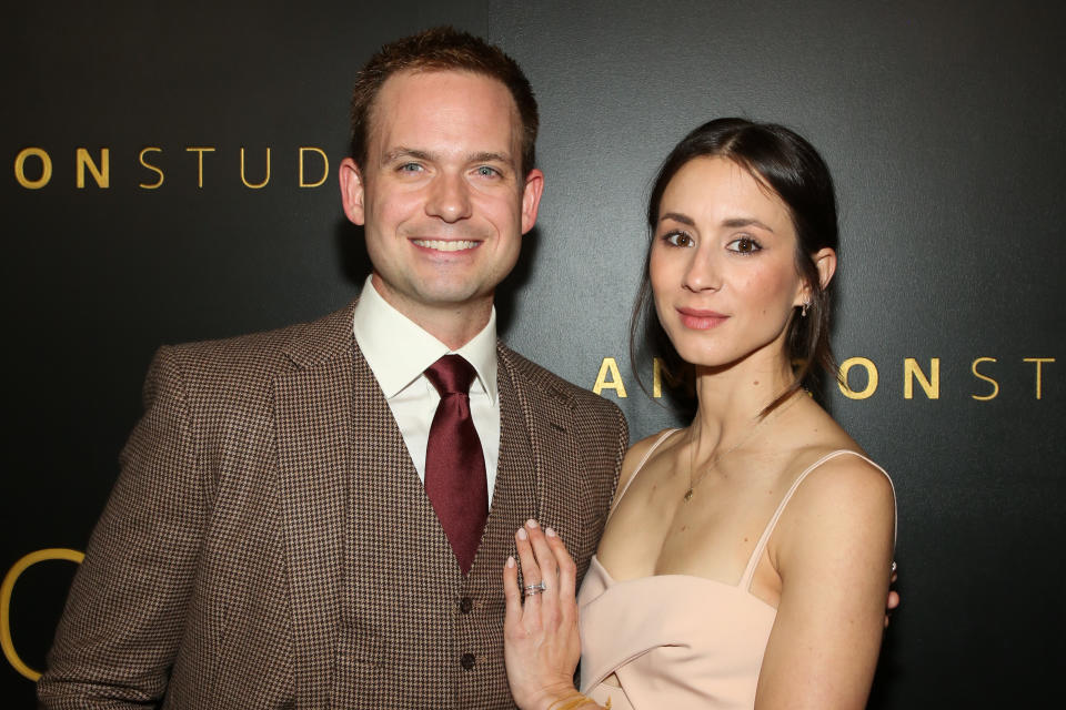 Adams and Bellisario in January. (Photo: Paul Archuleta via Getty Images)