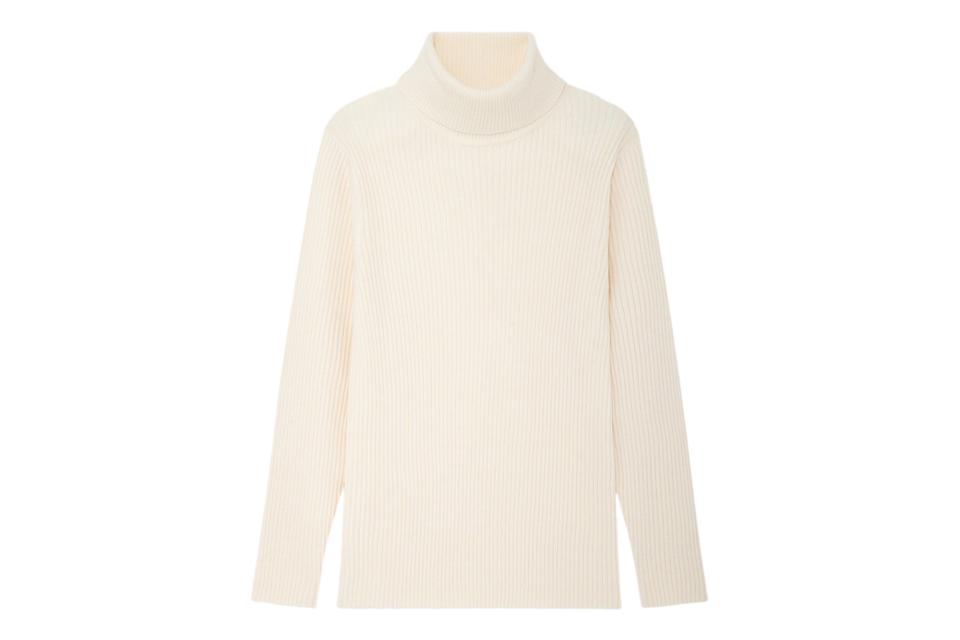 Uniqlo ribbed turtleneck long-sleeve sweater (was $30, now 33% off)