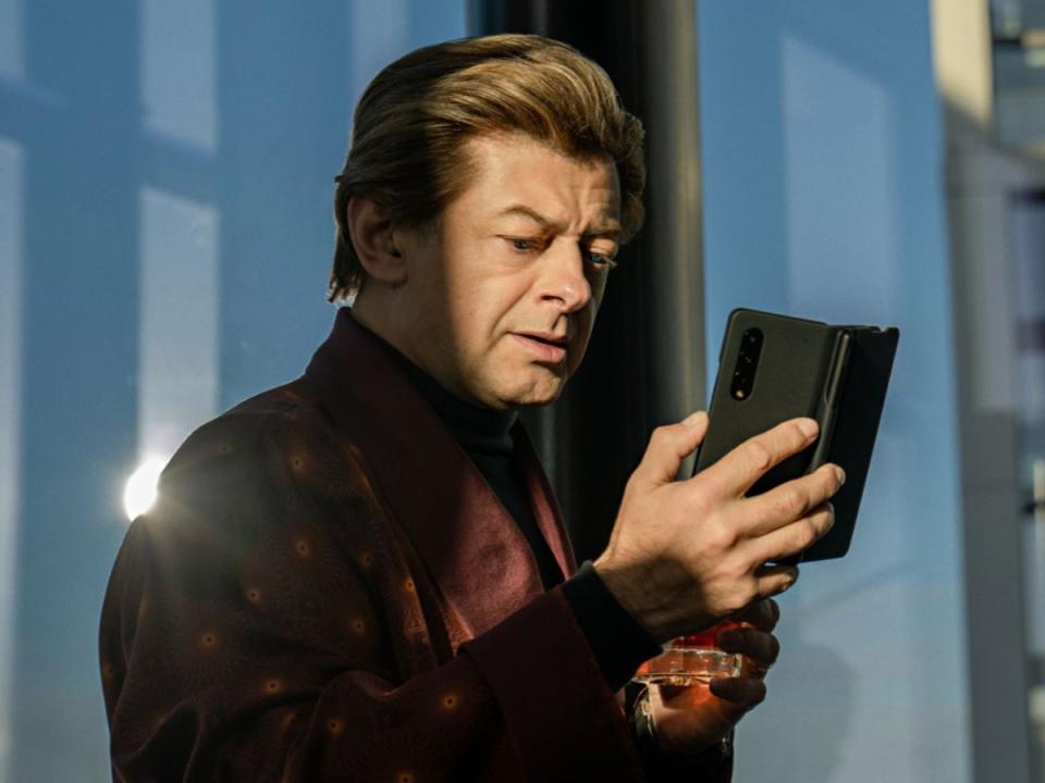Andy Serkis as David Robey in ‘Luther: The Fallen Sun’ (Netflix)