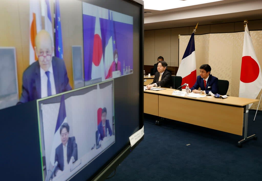 Japan France Security Talks (ASSOCIATED PRESS)