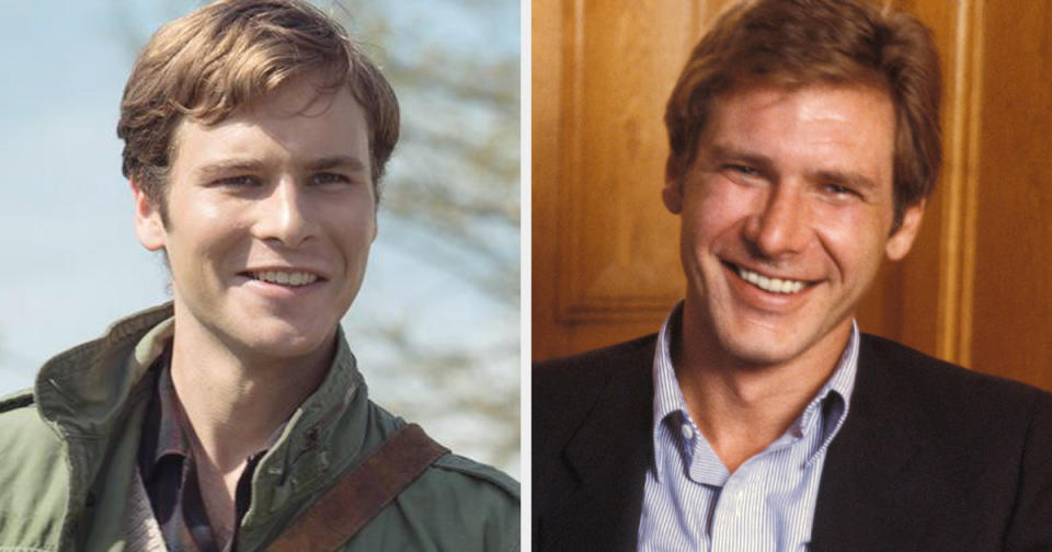 Side-by-side of Anthony Ingruber and Harrison Ford