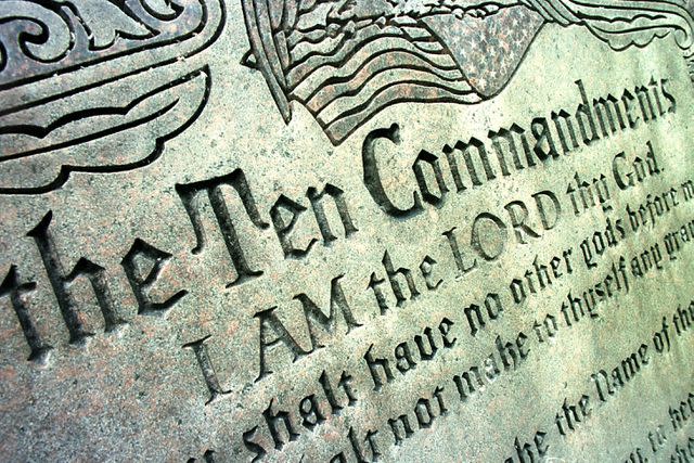 Michael Smith/Staff/Getty Images The Ten Commandments.