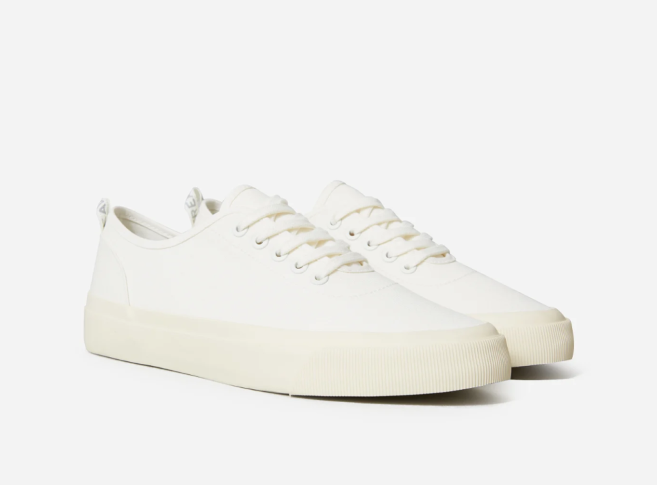 The Forever Sneaker in White. Image via Everlane.