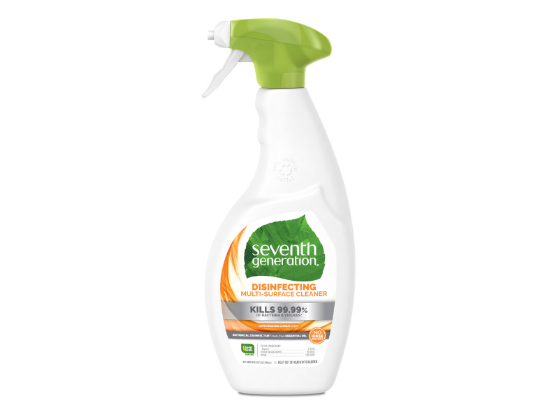 Seventh Generation Lemongrass Citrus Disinfecting Multi-Surface Cleaner. (Photo: Walmart)