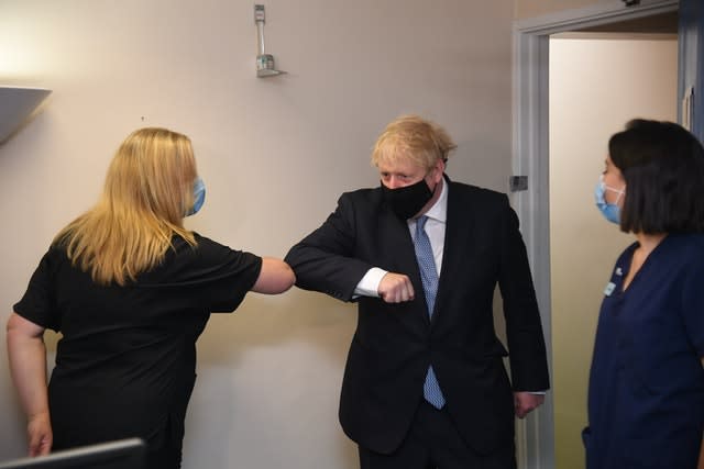 Boris Johnson visit to London GP surgery