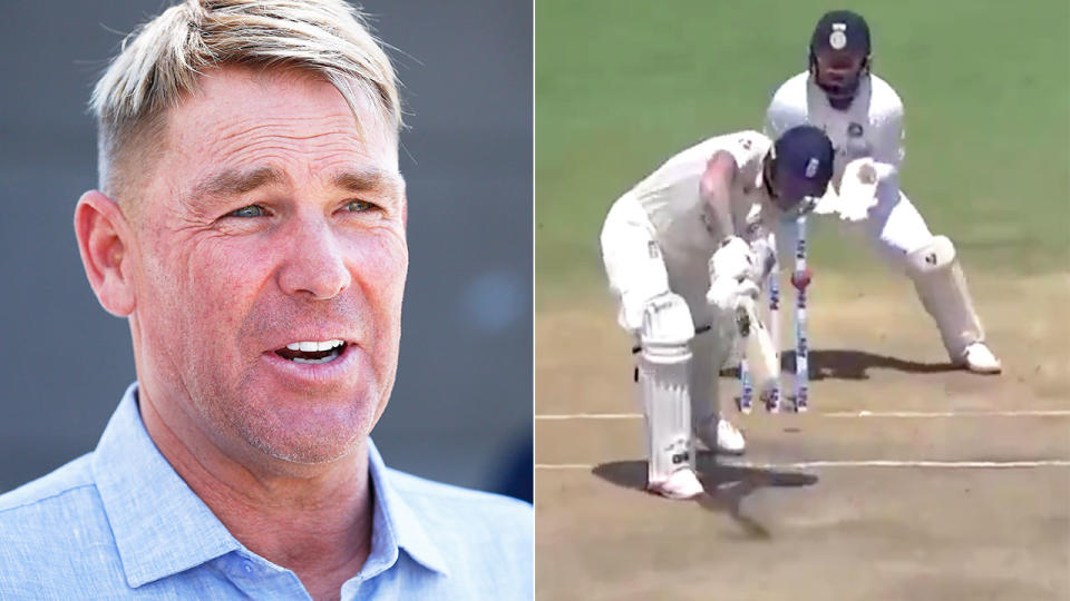 Seen here, Shane Warne has weighed in on the Chennai pitch controversy.