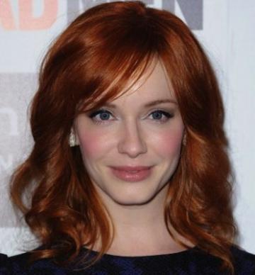 Christina Hendricks dyes her hair red. Getty Images