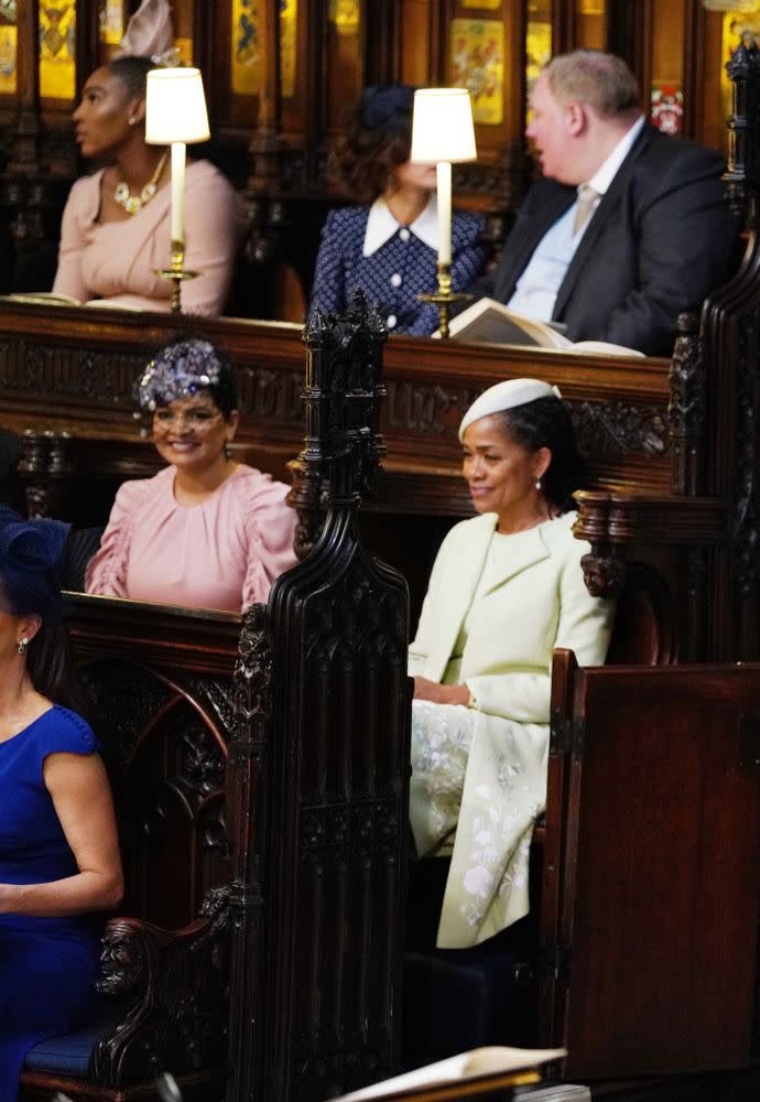 Meghan's friend Benita Litt, seated next to Doria Ragland at the wedding.