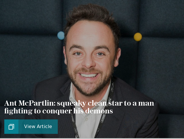 Ant McPartlin: from squeaky clean star to a man fighting to conquer his demons