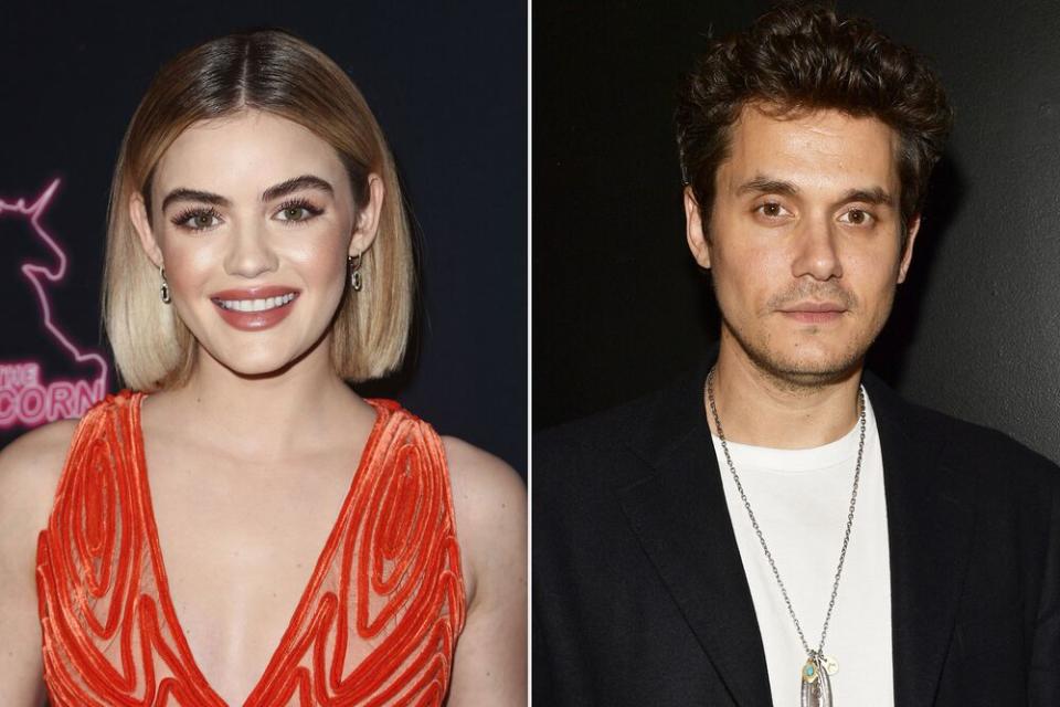 Lucy Hale and John Mayer | Tommaso Boddi/WireImage; Matt Winkelmeyer/Getty Images