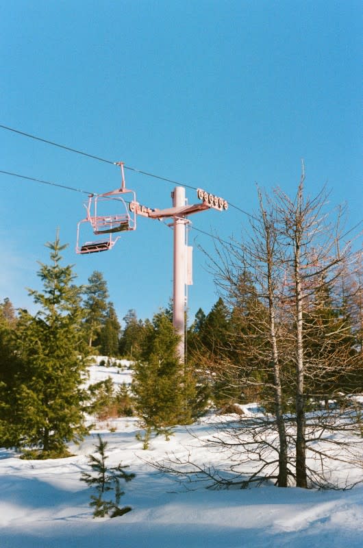 The pink three-seater at Marshall Mountain.<p>Ian Greenwood</p>