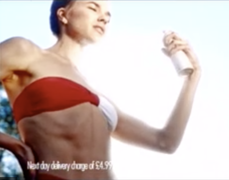 This Nasty Gal ad sparked complaints about the model’s slim figure. (Photo: Nasty Gal)