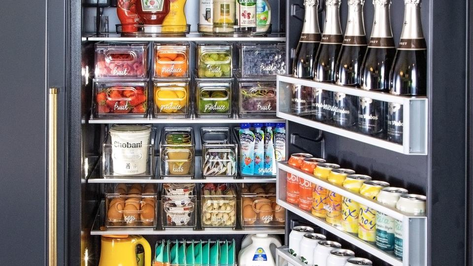 a well stocked fridge from the book stay organized by the home edit