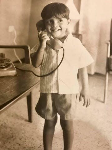 Leonard Hoops as a young boy in Trinidad.