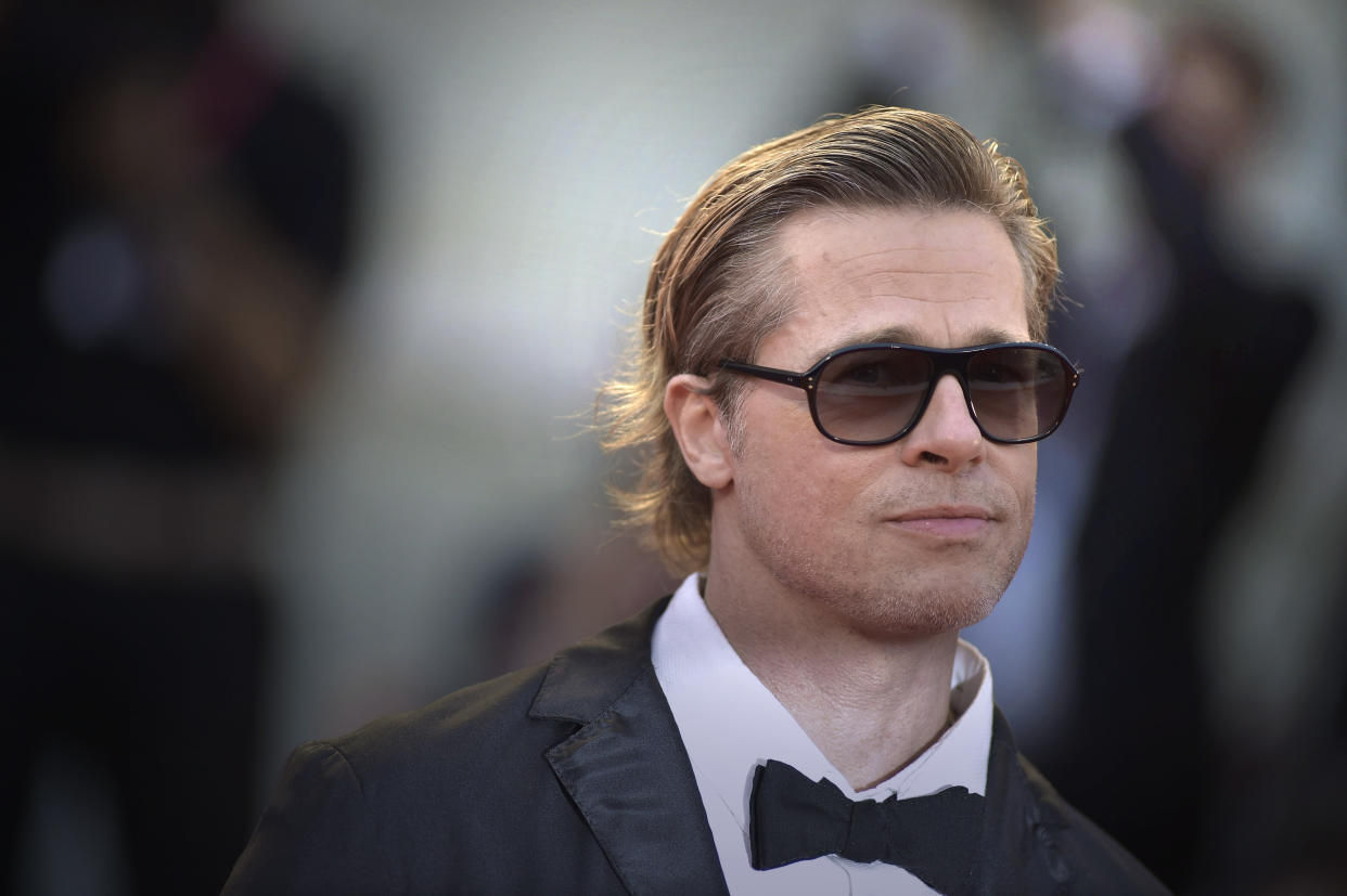 American actor Brad Pitt  at the 79 Venice International Film Festival 2022.  Blonde Red Carpet. Venice (Italy), September 8th, 2022 (Photo by Rocco Spaziani/Archivio Spaziani/Mondadori Portfolio via Getty Images)