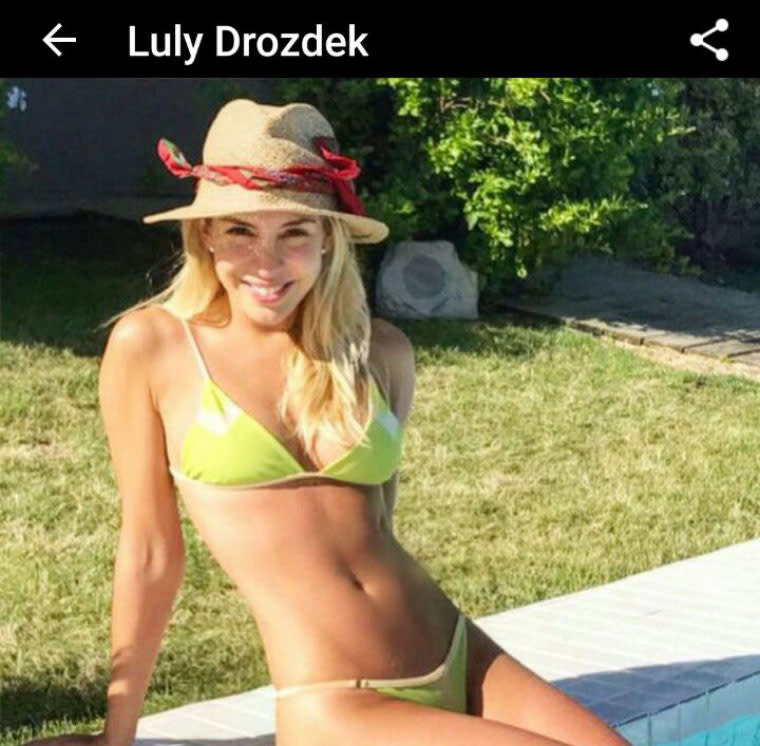 Luly Drozdek, relajada.