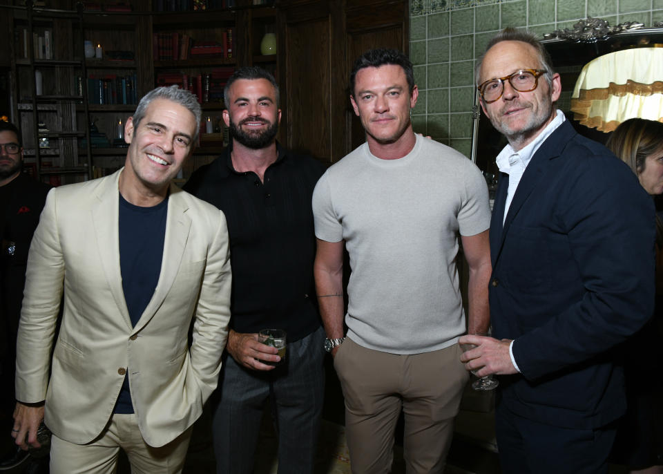 Andy Cohen, Fran Tomas, Luke Evans and John Benjamin Hickey