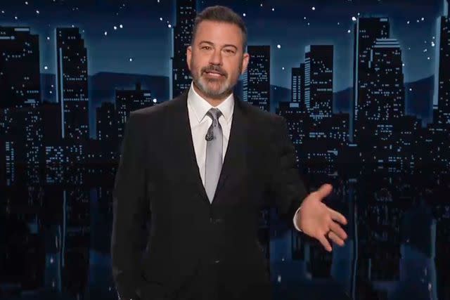 <p>Jimmy Kimmel Live/ X</p> Jimmy Kimmel during latest talk show monologue