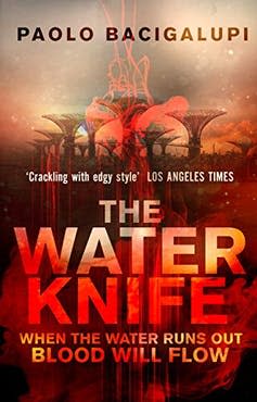 Book cover for the Water Knife featuring futuristic trees