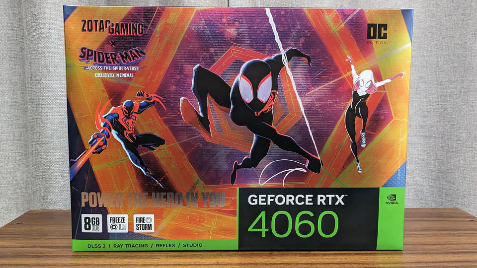 Zotac GeForce RTX 4060 OC Spider-Man box front