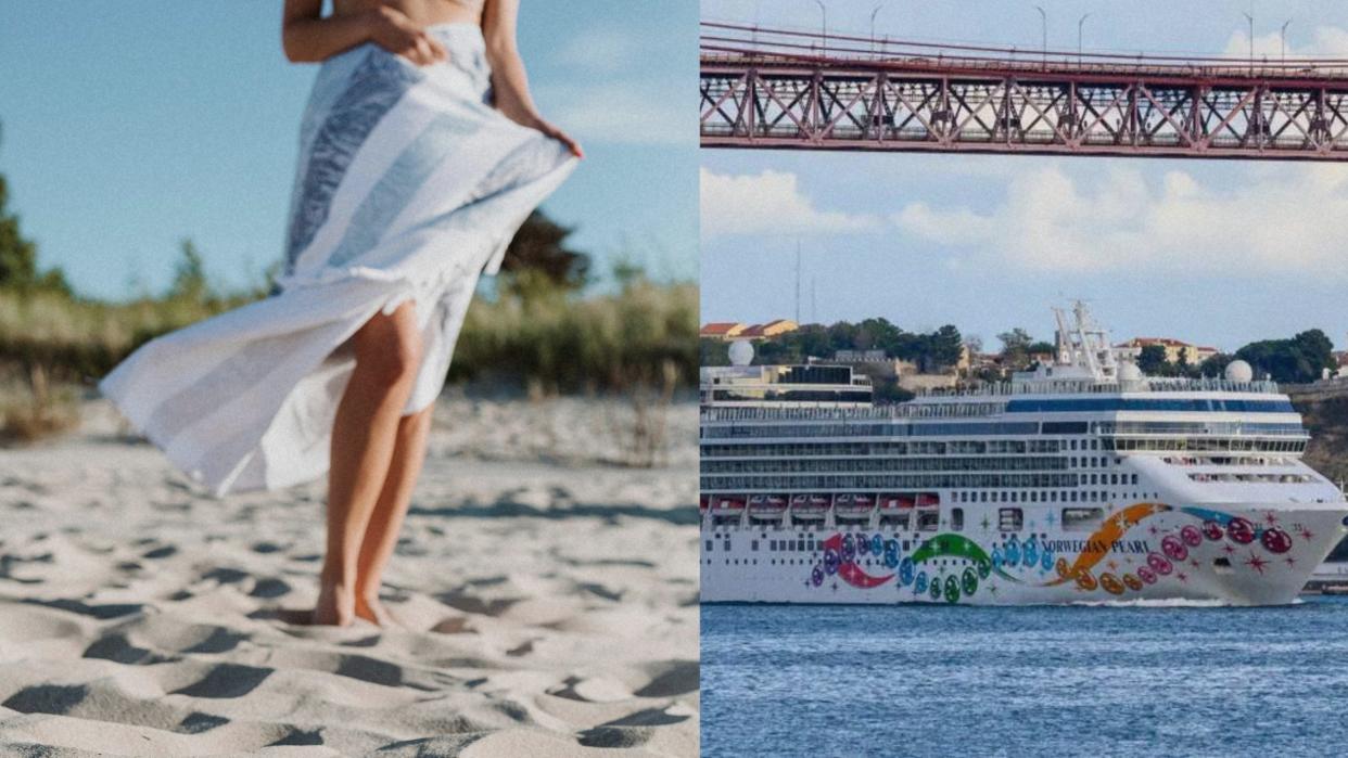 Die Norwegian Cruise Line bietet in Zusammenarbeit mit Bare Necessities eine 11-tägige Nackt-Kreuzfahrt an. - Copyright: Karolina Grabowska, Pexels / Getty Images / Collage: Frauwallner