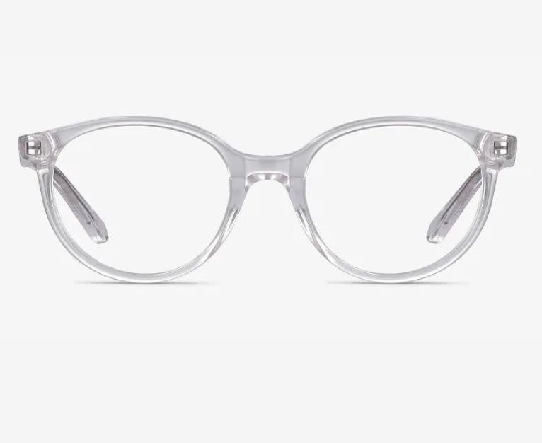 These <a href="https://fave.co/32N8L8L" target="_blank" rel="noopener noreferrer">clear acrylic kids computer glasses</a> come in four colors. Find them for $32 at <a href="https://fave.co/32N8L8L" target="_blank" rel="noopener noreferrer">EyeBuyDirect</a>.