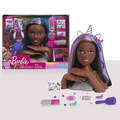 <p><strong>Barbie</strong></p><p>amazon.com</p><p><strong>$37.34</strong></p><p><a href="https://www.amazon.com/dp/B083B2QYY7?tag=syn-yahoo-20&ascsubtag=%5Bartid%7C2089.g.37926561%5Bsrc%7Cyahoo-us" rel="nofollow noopener" target="_blank" data-ylk="slk:Shop Now" class="link ">Shop Now</a></p><p>I am absolutely in love with this new styling head Barbie toy. It’s serving real “I follow the trends, and hopefully, my tiny owner doesn’t shave my head” vibes, and I’m here for it. </p><p>This Barbie toy comes with a ton of accessories, hairbrushes, combs, and styling tools to spark your small stylist’s creative flow.</p>