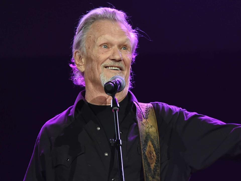 <p>Rick Diamond/Getty</p> Kris Kristofferson performs in 2017.