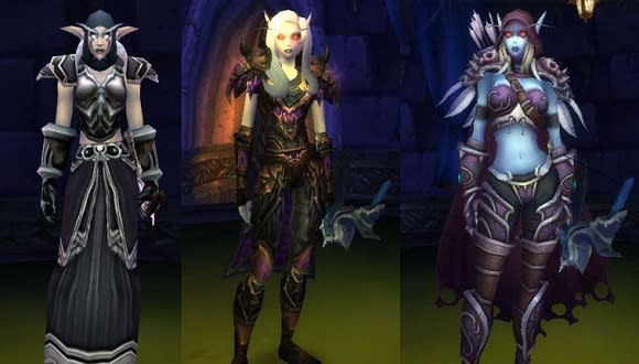 Sylvanas models through the years