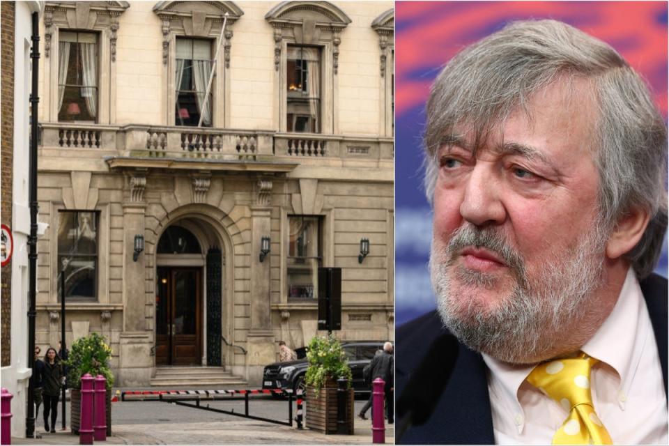 The Garrick Club and Stephen Fry (Getty Images)