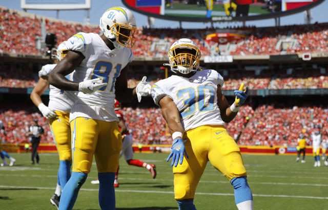 chargers away uniform