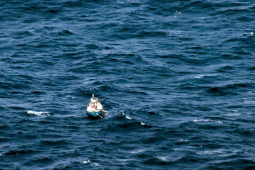 The Osiris pictured successfully locating and rescuing injured Indian sailor Abhilash Tomy