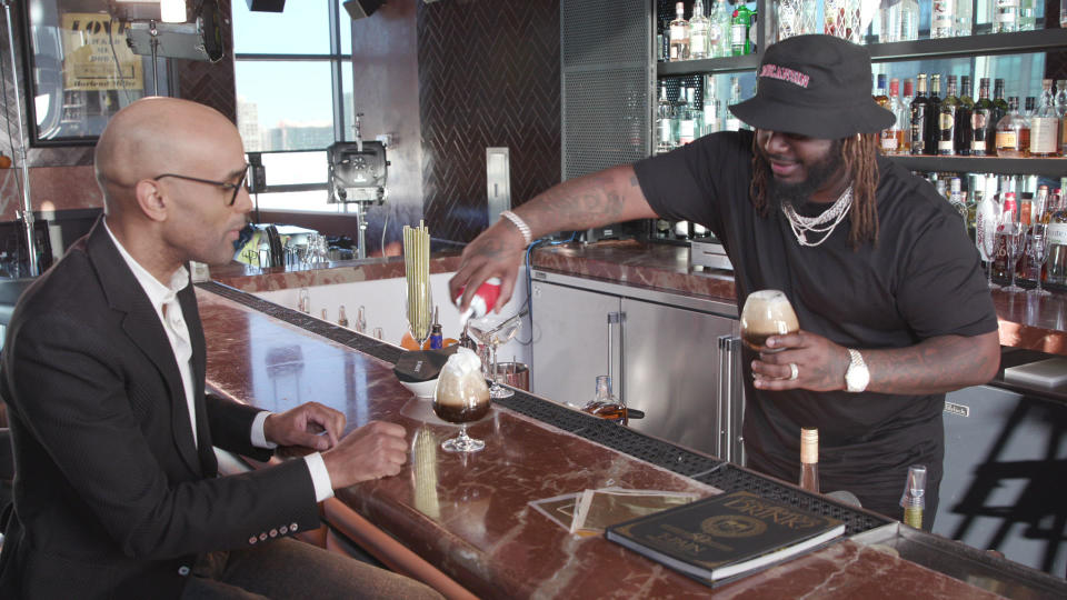 T-Pain makes a 5 O'Clock cocktail for 