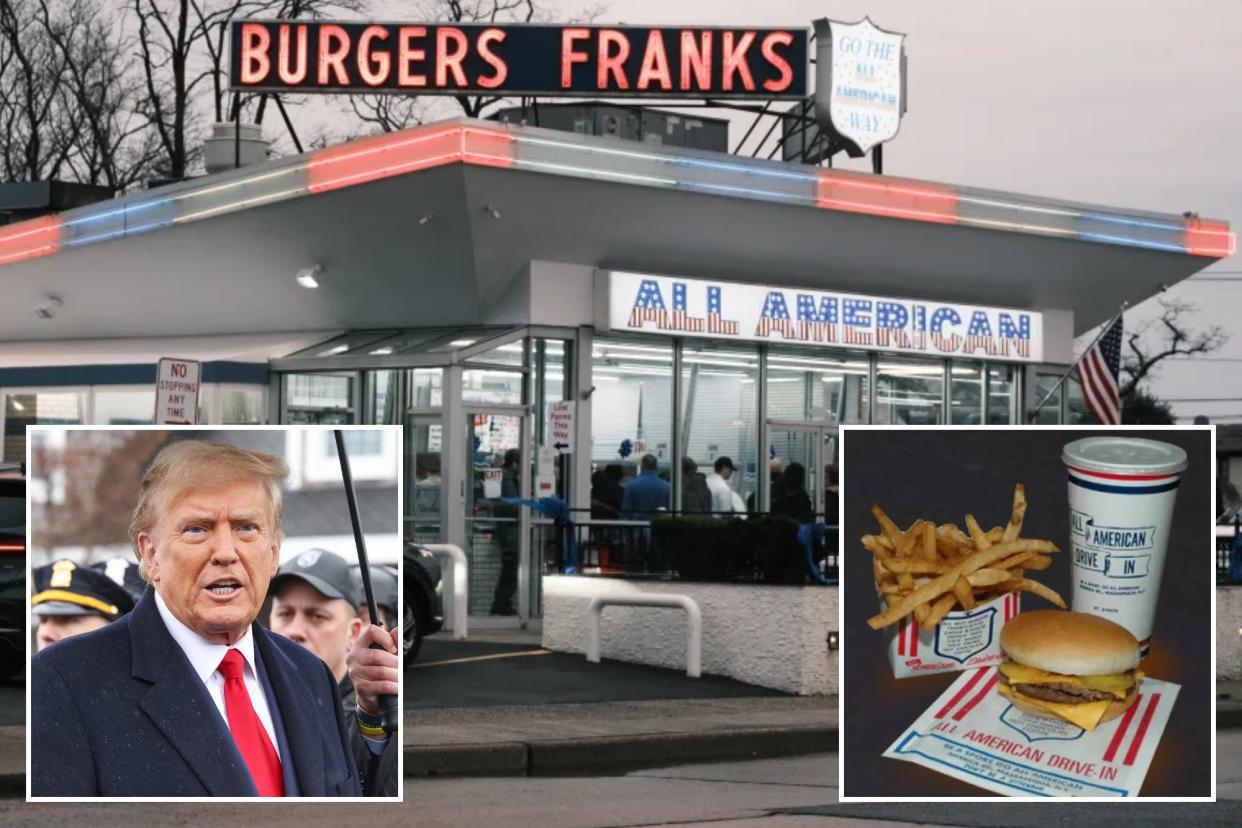 Trump ordered $200 worth of burgers from Long Island drive-in for flight home after NYPD officer’s wake