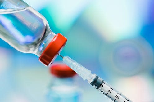 <span class="caption">Keeping vaccines stable.</span> <span class="attribution"><a class="link " href="https://www.shutterstock.com/image-photo/vaccine-concept-close-vaccination-vial-syringe-1429658561" rel="nofollow noopener" target="_blank" data-ylk="slk:Shutterstock/Rohane Hamilton;elm:context_link;itc:0;sec:content-canvas">Shutterstock/Rohane Hamilton</a></span>