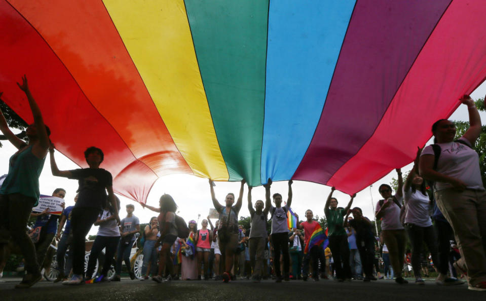 Pride March flag