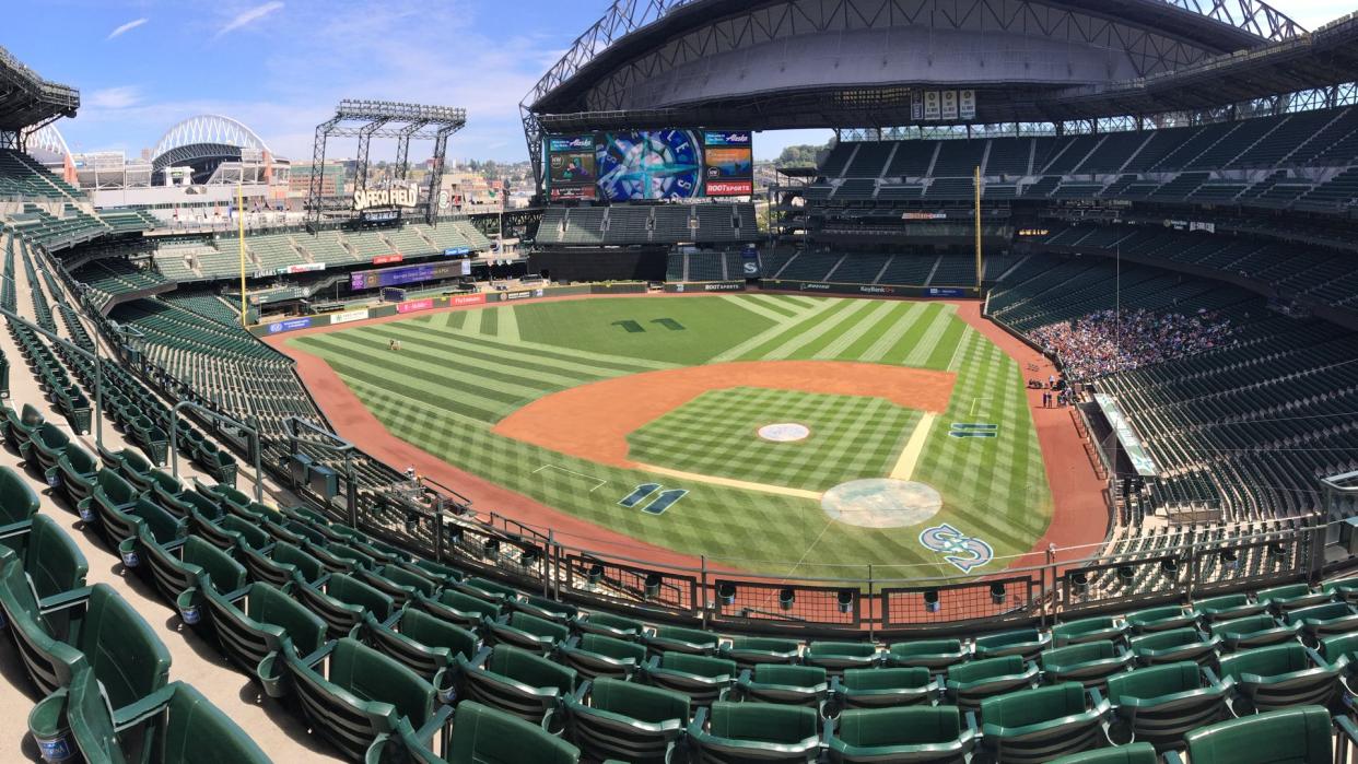 Seattle, Washington/United States - August 17, 2017 : Seattle Mariners Stadium Safeco Field, Now Named T-Mobile Park.