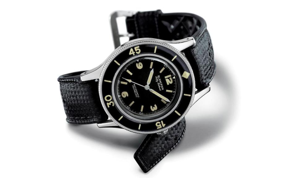 推出於1953年的寶珀「五十噚」潛水錶，是鐘錶史上第一款現代化潛水錶款。