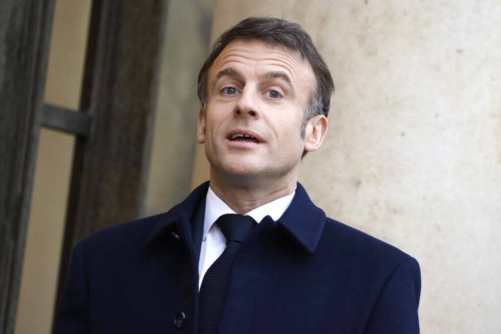 Emmanuel Macron, à l’Élysée, le 26 février 2024.  