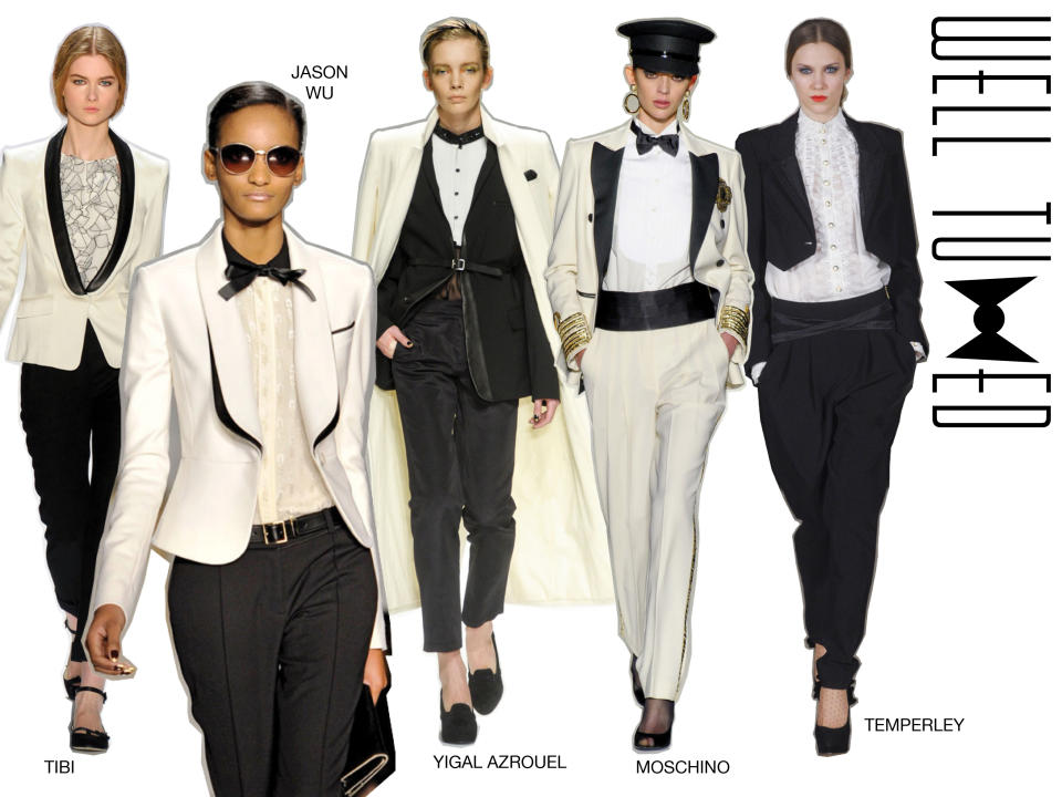 Girls channeling their best guy is certainly nothing novel, but the emergence of the tux as the…